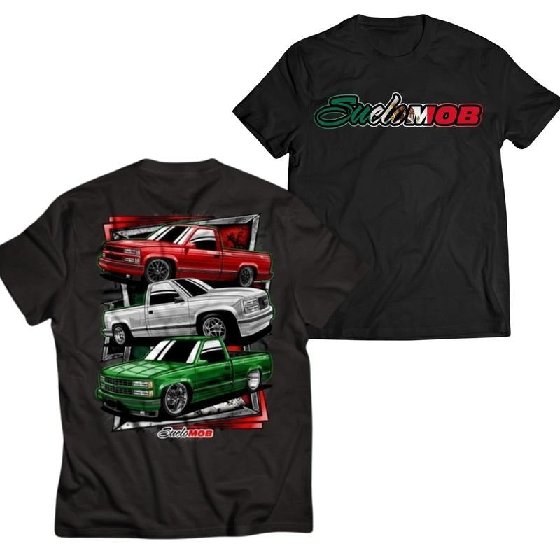 Mexico Pickup Truck Tee 2.0, Men's Car Lover T-Shirt, Automotive Graphic Tee, Casual Apparel for Car Enthusiasts