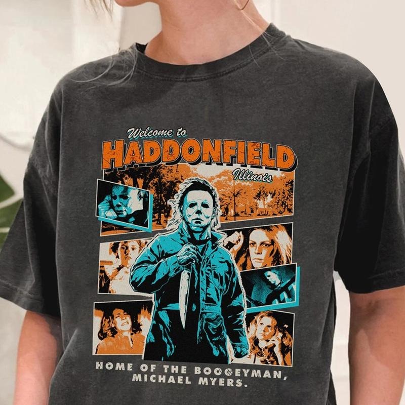 Michael Myers Vintage Shirt, Horror Characters Friends Sweatshirt, Halloween Horror Characters, Friends Halloween Shirt, Horror Movie Shirt