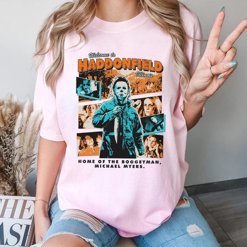 Michael Myers Vintage Shirt, Horror Characters Friends Sweatshirt, Halloween Horror Characters, Friends Halloween Shirt, Horror Movie Shirt