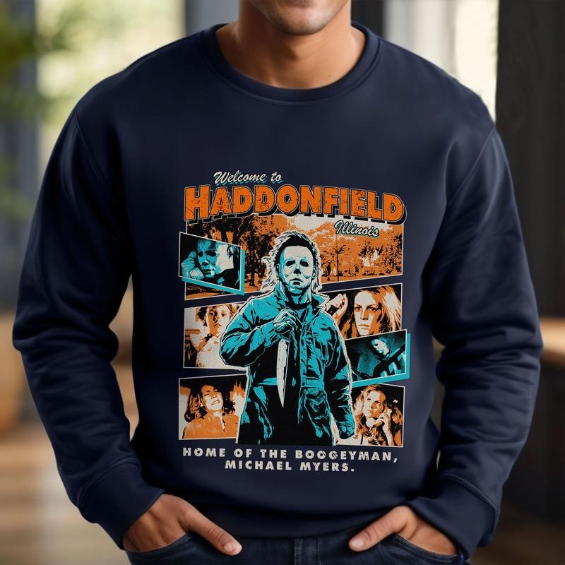 Michael Myers Vintage Shirt, Horror Characters Friends Sweatshirt, Halloween Horror Characters, Friends Halloween Shirt, Horror Movie Shirt