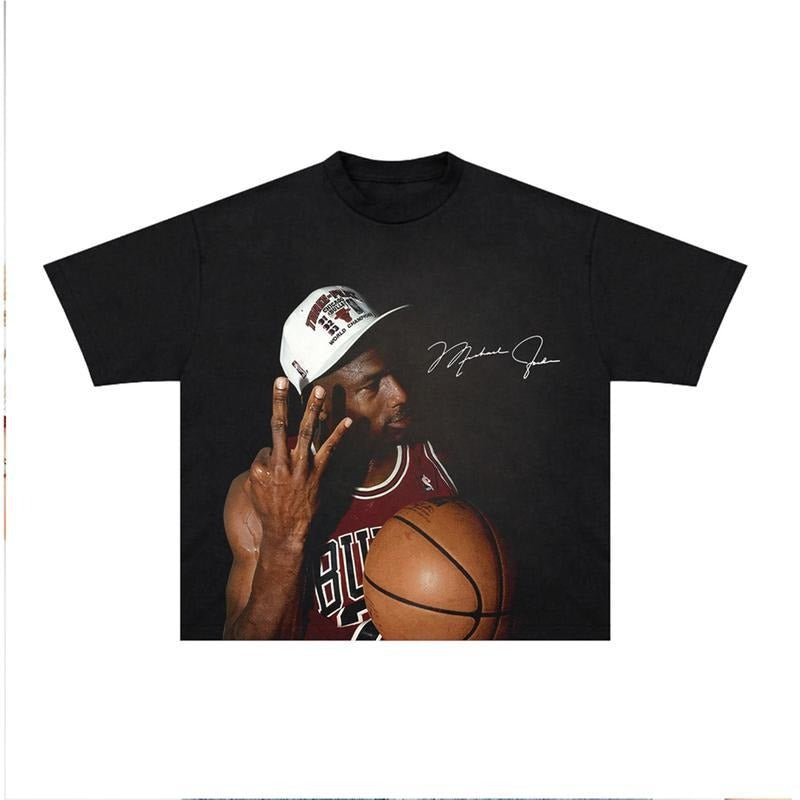 Michael Tee JD Graphic T-Shirt, Basketball Street Style Shirt style 001