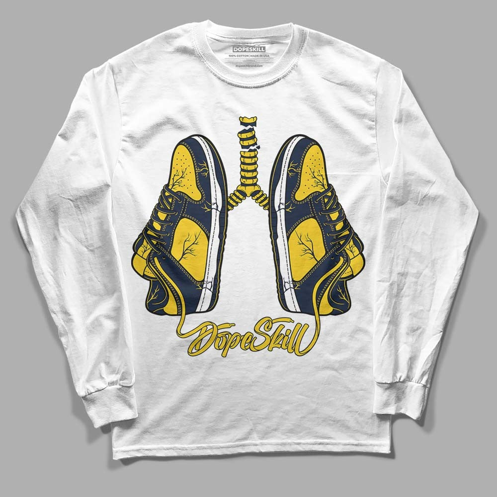 Michigan Dunks DopeSkill Long Sleeve T-Shirt Breathe Graphic