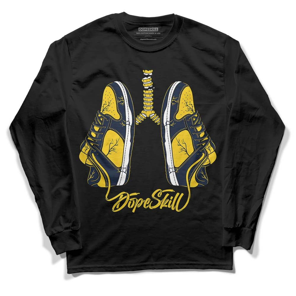Michigan Dunks DopeSkill Long Sleeve T-Shirt Breathe Graphic
