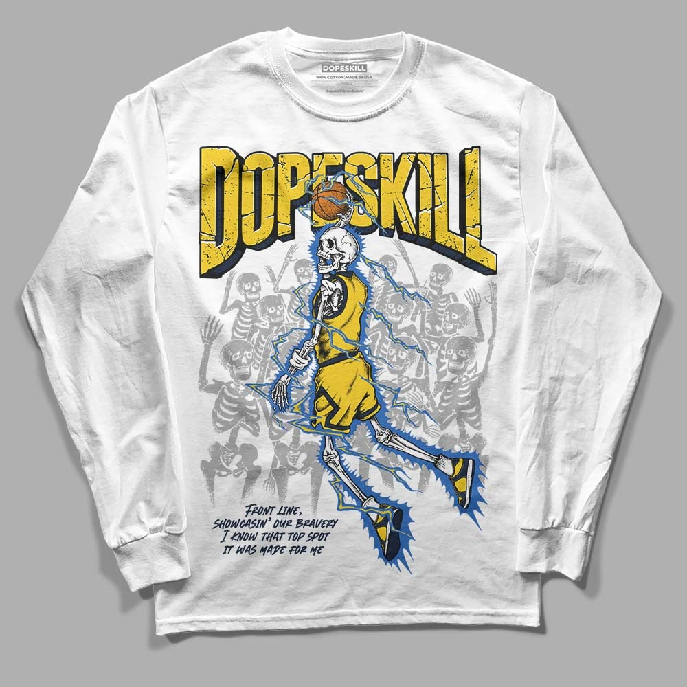 Michigan Dunks DopeSkill Long Sleeve T-Shirt Thunder Dunk Graphic