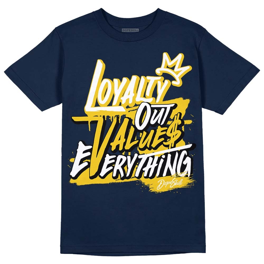 Michigan Dunks DopeSkill Midnight Navy T-Shirt LOVE Graphic