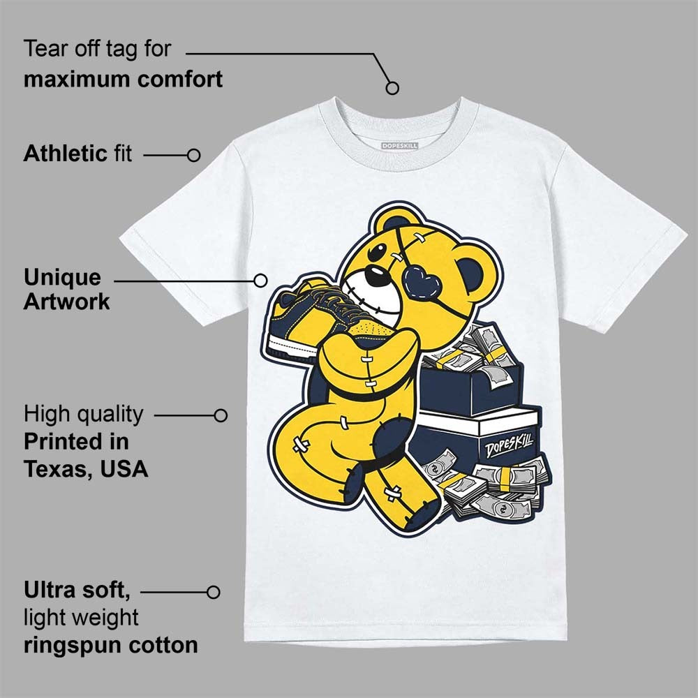 Michigan Dunks DopeSkill T-Shirt Bear Steals Sneaker Graphic