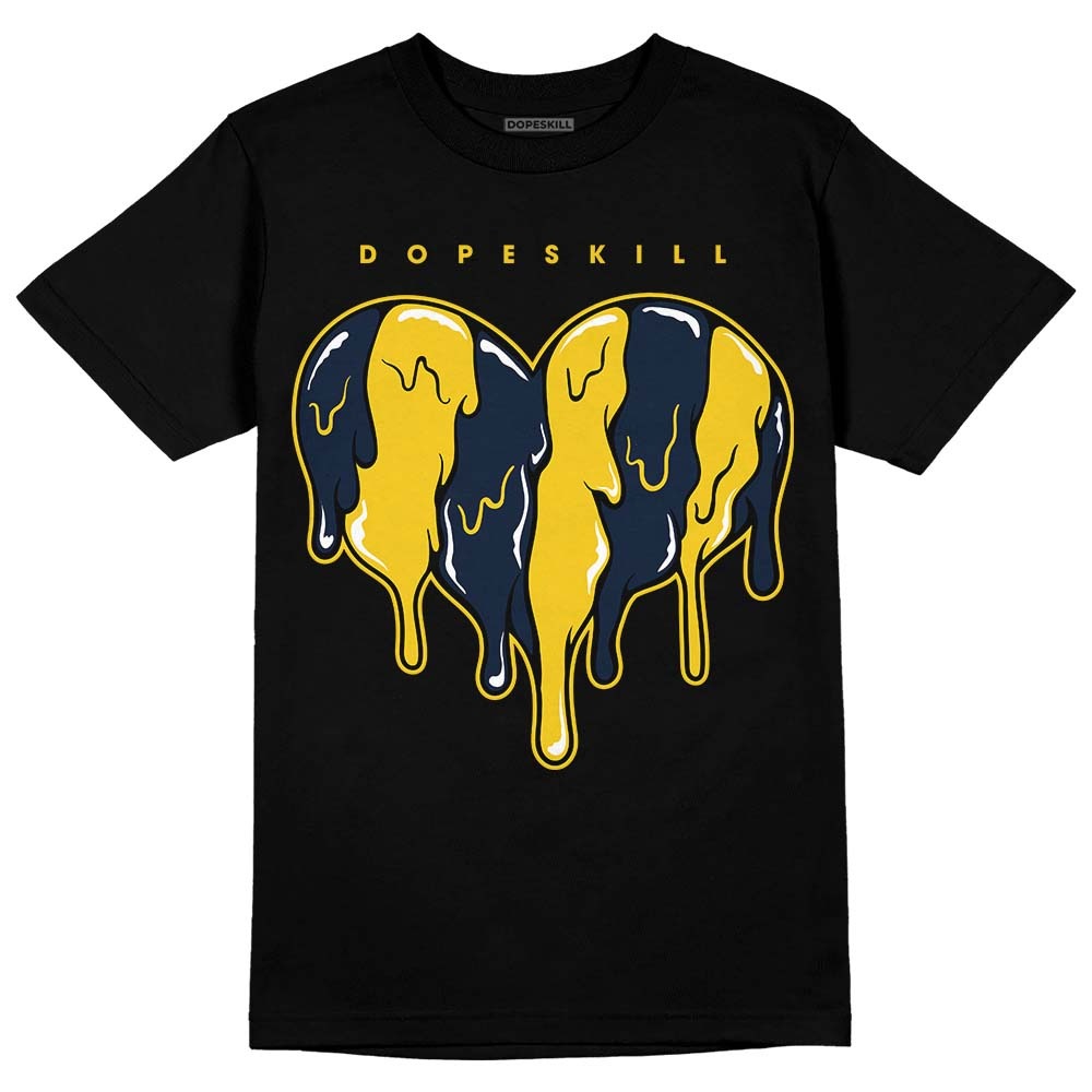 Michigan Dunks DopeSkill T-Shirt Slime Drip Heart Graphic