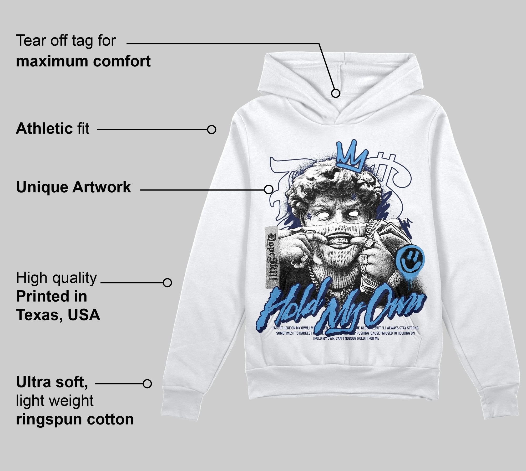 Midnight Navy 3s DopeSkill Hoodie Sweatshirt In My Way Graphic