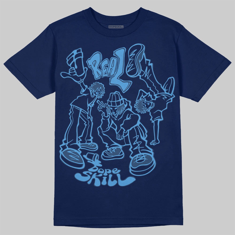 Midnight Navy 3s DopeSkill Navy T-shirt Real Y2K Players Graphic