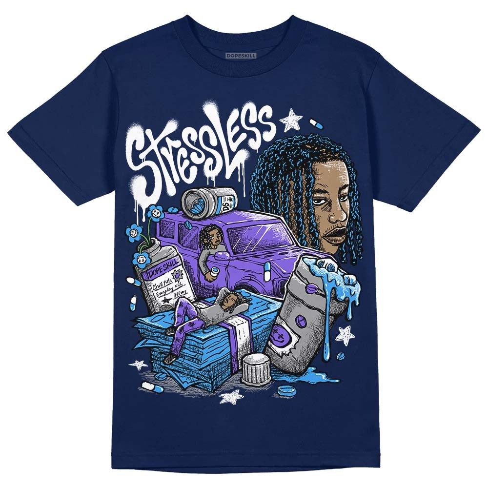 Midnight Navy 3s DopeSkill Navy T-shirt Stressless Graphic