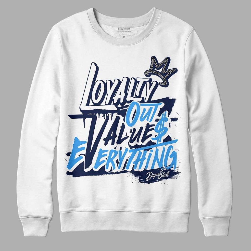 Midnight Navy 3s DopeSkill Sweatshirt LOVE Graphic