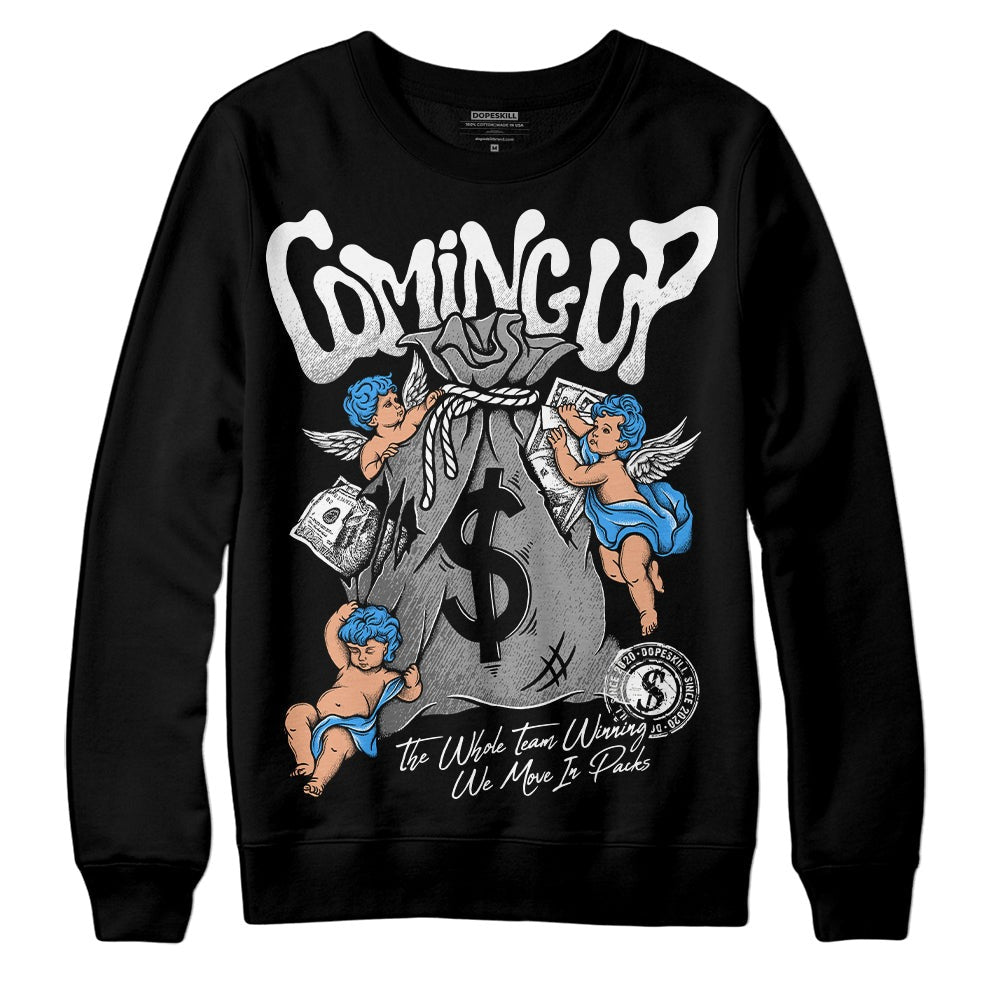 Midnight Navy 3s DopeSkill Sweatshirt Money Bag Coming Up Graphic