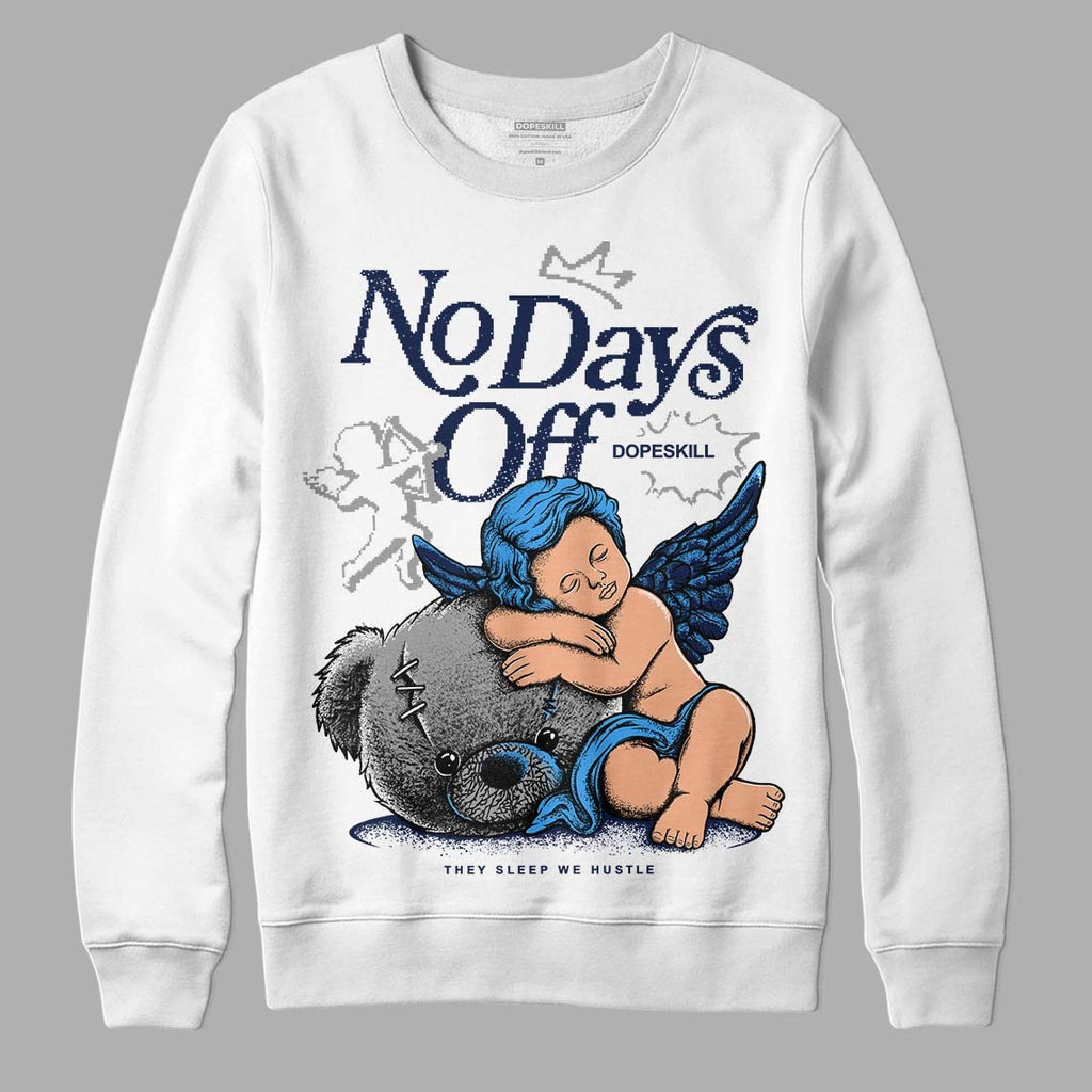 Midnight Navy 3s DopeSkill Sweatshirt New No Days Off Graphic