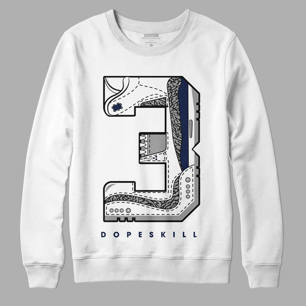 Midnight Navy 3s DopeSkill Sweatshirt No.3 Graphic