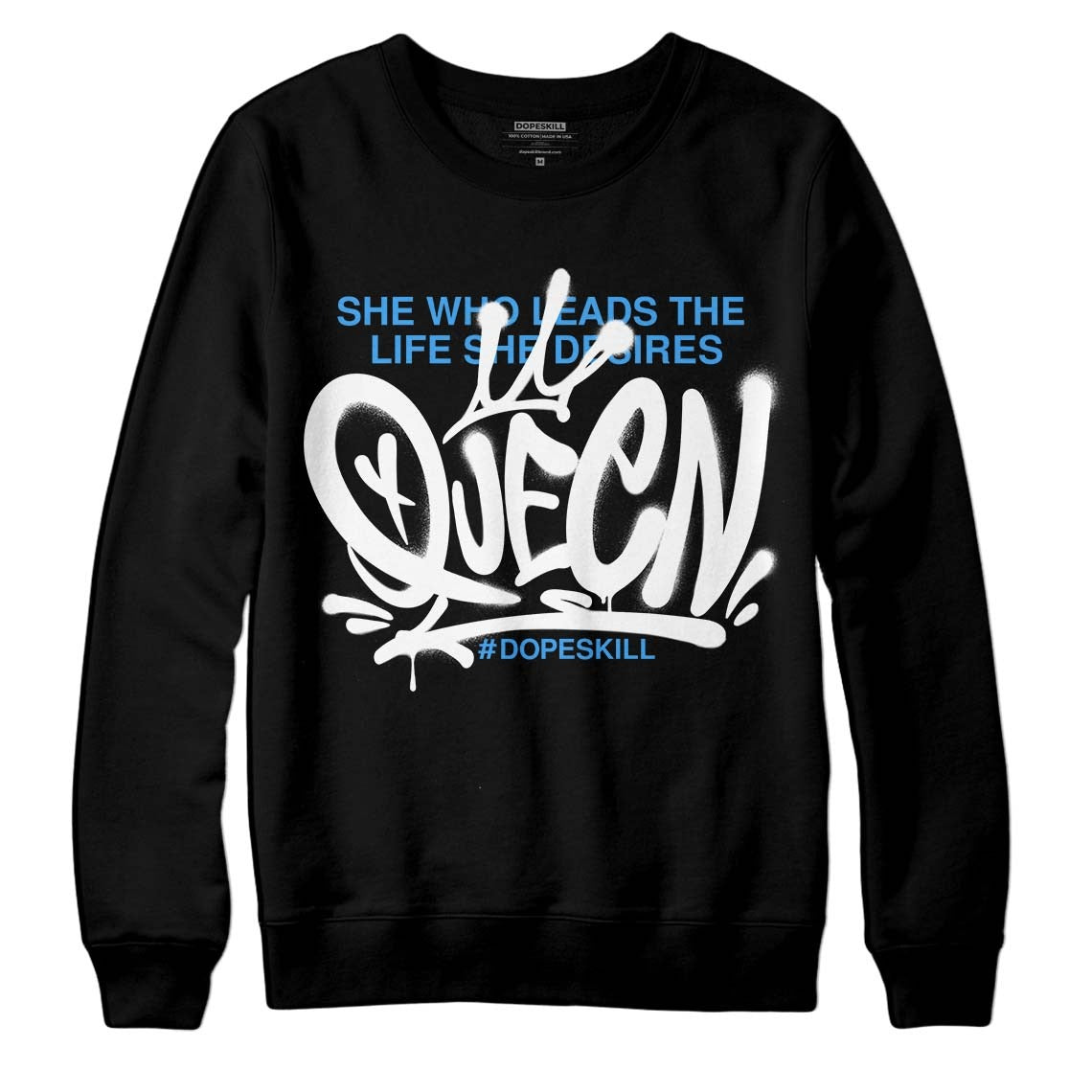 Midnight Navy 3s DopeSkill Sweatshirt Queen Graphic