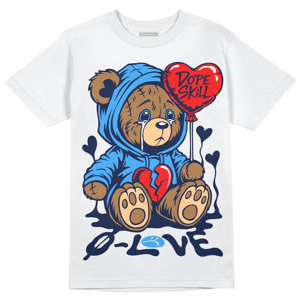 Midnight Navy 3s DopeSkill T-Shirt Broken Bear Graphic