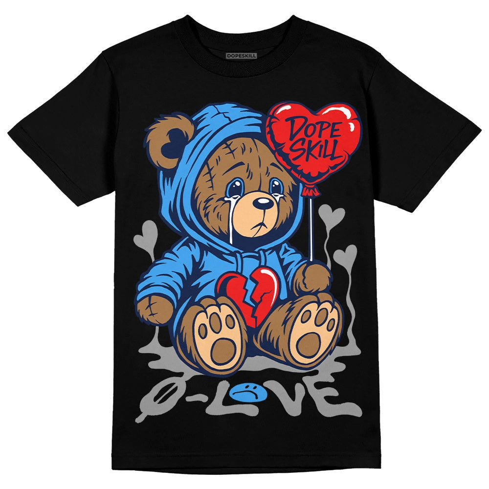 Midnight Navy 3s DopeSkill T-Shirt Broken Bear Graphic