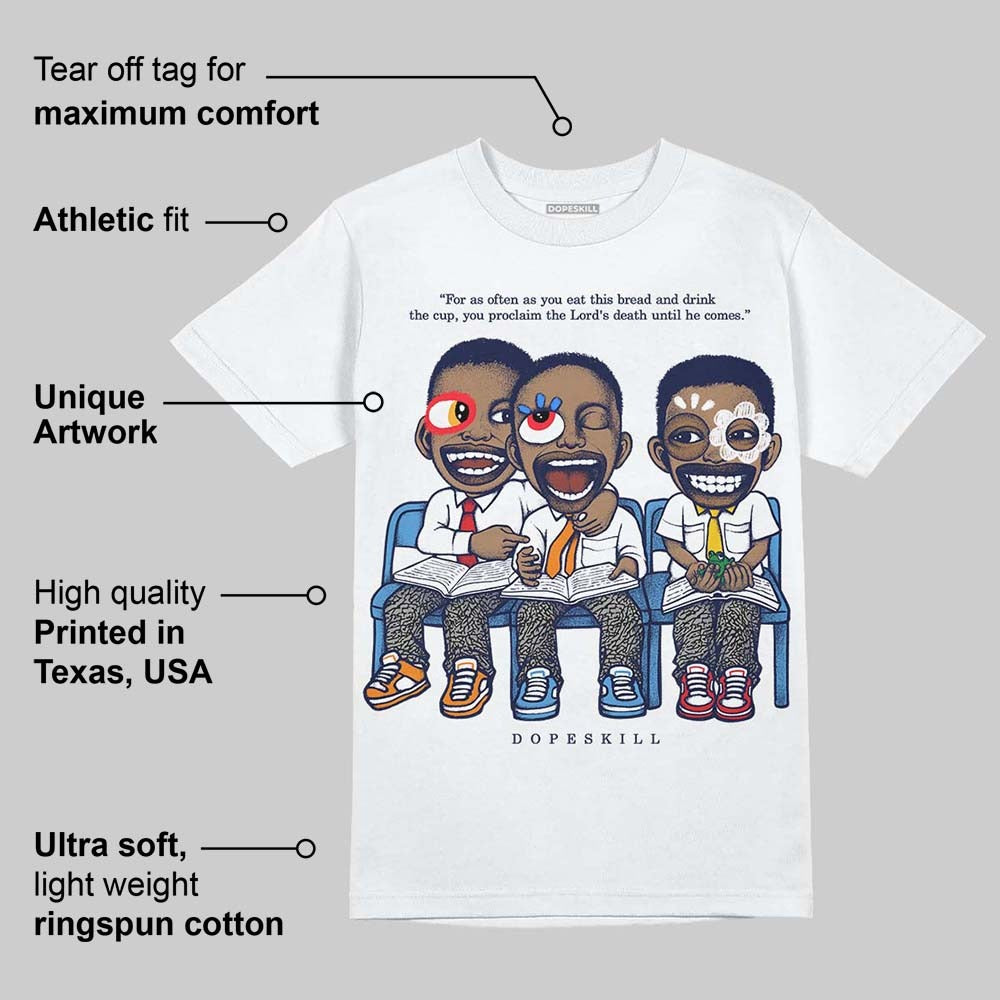 Midnight Navy 3s DopeSkill T-Shirt First Sunday Graphic