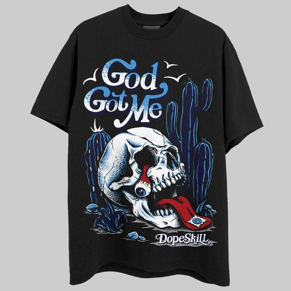 Midnight Navy 3s DopeSkill T-Shirt God Got Me Graphic