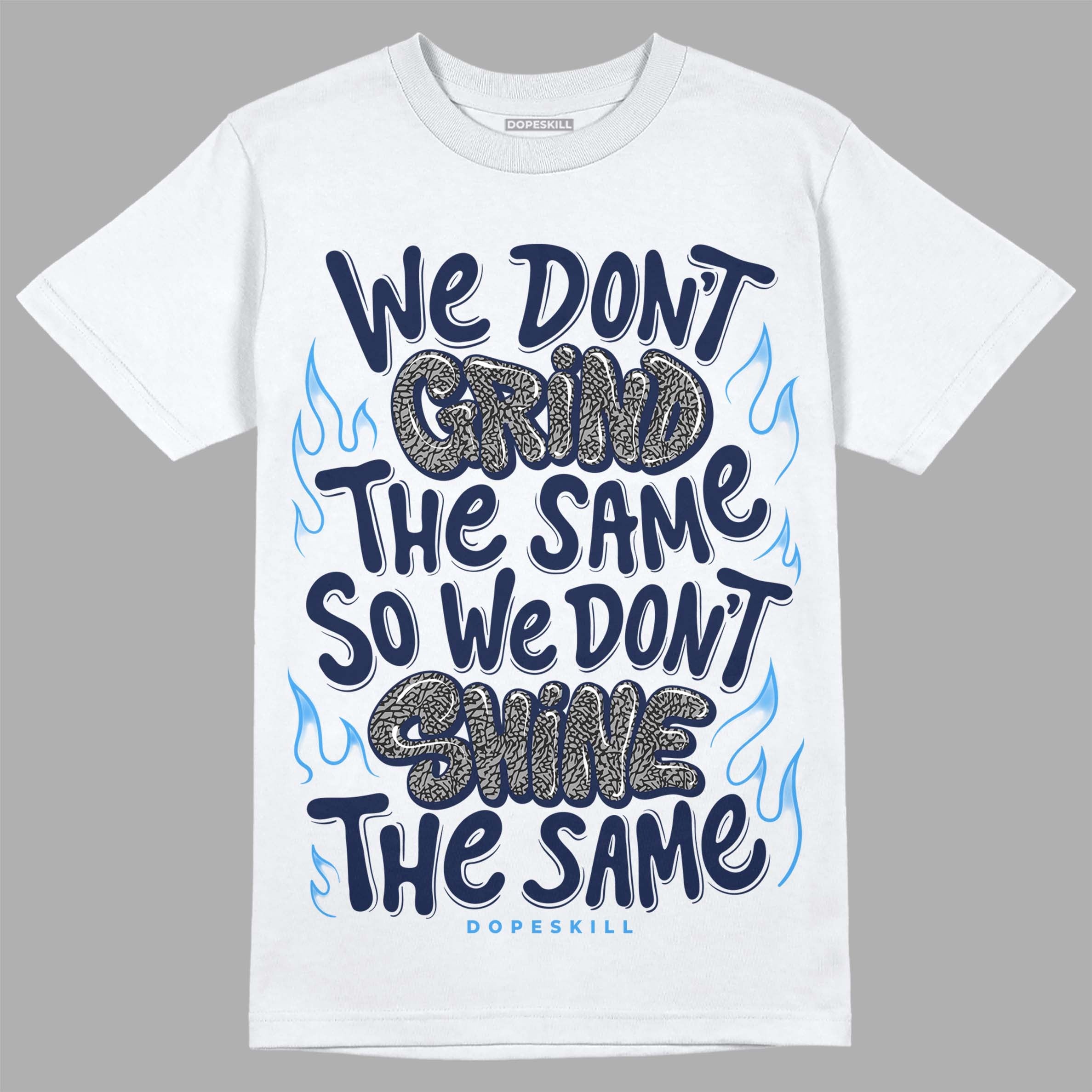 Midnight Navy 3s DopeSkill T-Shirt Grind Shine Graphic