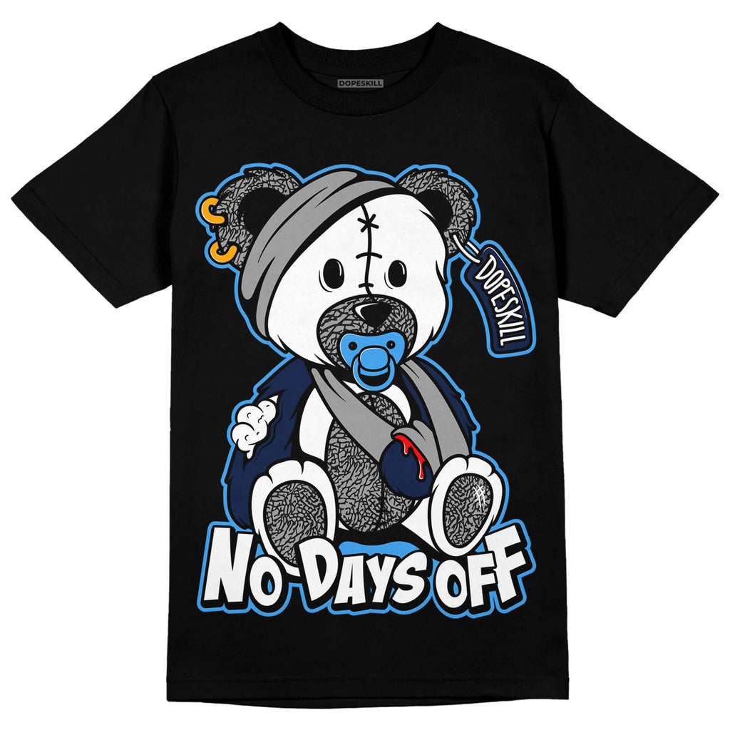 Midnight Navy 3s DopeSkill T-Shirt Hurt Bear Graphic