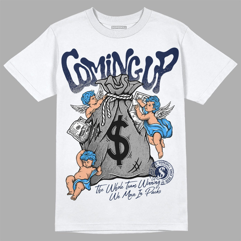 Midnight Navy 3s DopeSkill T-Shirt Money Bag Coming Up Graphic