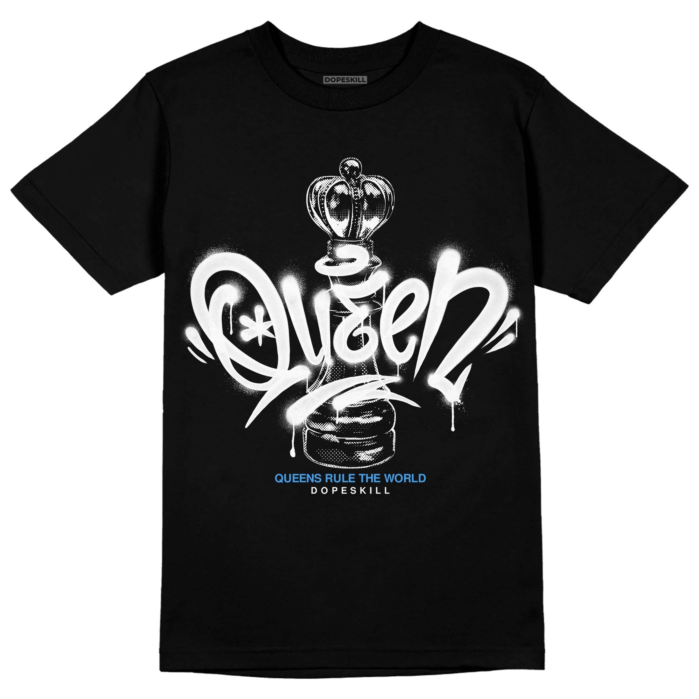 Midnight Navy 3s DopeSkill T-Shirt Queen Chess Graphic