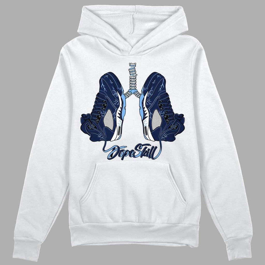 Midnight Navy 5s DopeSkill Hoodie Sweatshirt Breathe Graphic