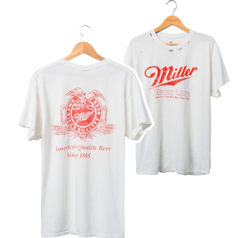 Miller High Life Eagle T-Shirt - 2 Side - Fashion Varieties - Unisex Clothing Choices - Fit for All - Work From Home Wear - From Classic to Bright style 001