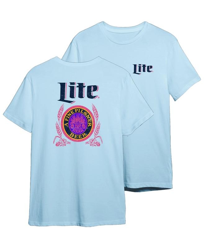 Miller Lite Graphic T-shirt 2--side - Styles For Every Taste - Fit For All Sizes - Functional Fashion - Gender Fluid Fashion - Colorful Varieties style 001