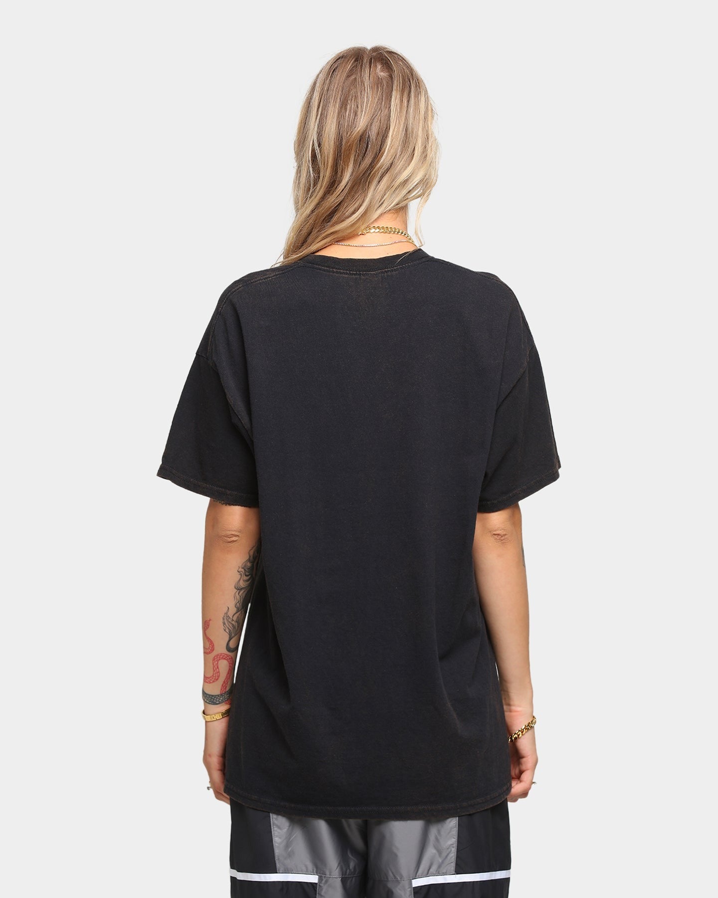 Mitchell & Ness Los Angeles Lakers Bling Rings Vintage T-Shirt Black Style001