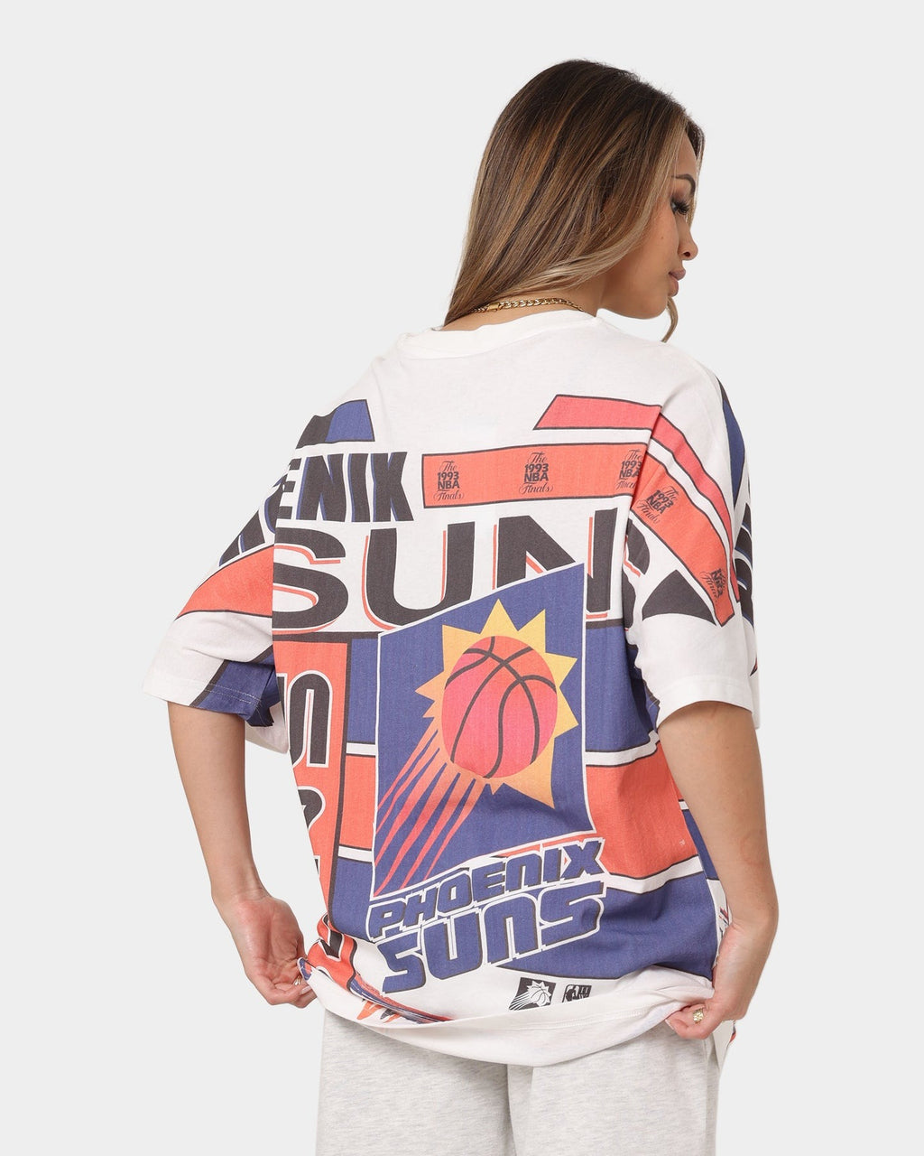 Mitchell & Ness Phoenix Suns '93 Game Over Vintage T-Shirt Vintage White Style001