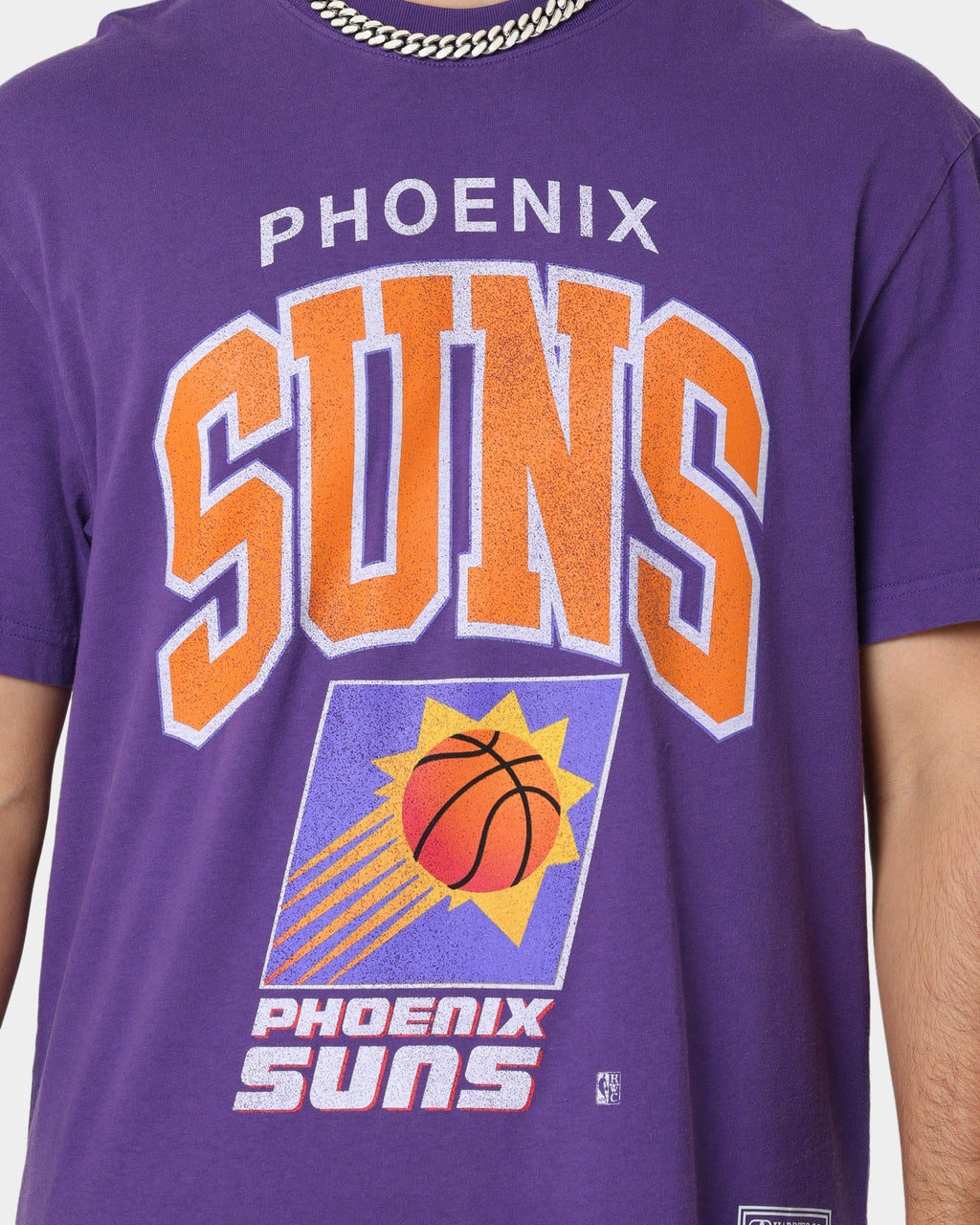 Mitchell & Ness Phoenix Suns XL Arch Vintage T-Shirt Faded Purple Style002