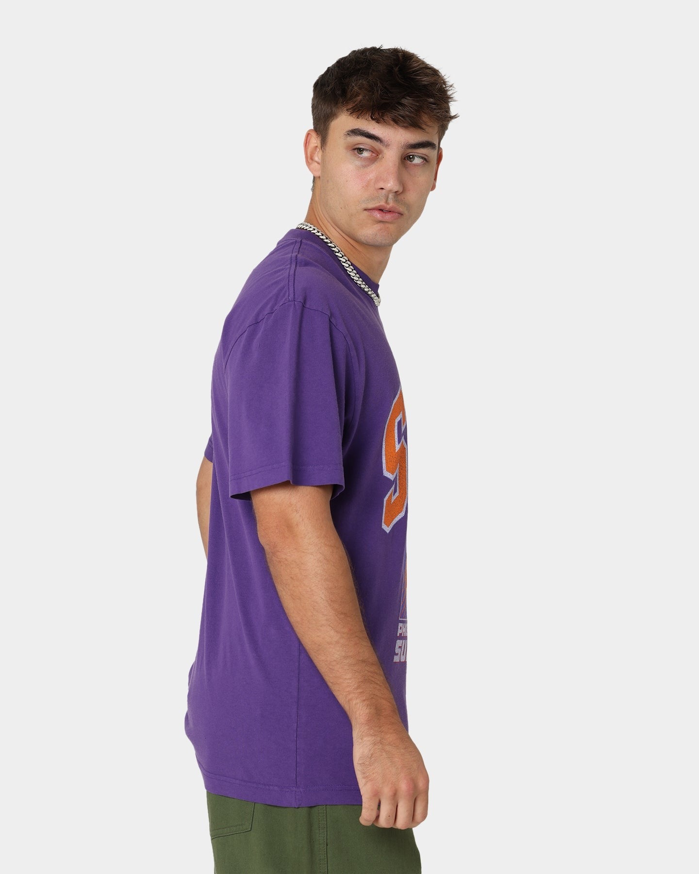 Mitchell & Ness Phoenix Suns XL Arch Vintage T-Shirt Faded Purple Style002