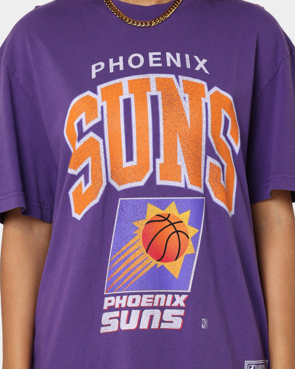 Mitchell & Ness Phoenix Suns XL Arch Vintage T-Shirt Faded Purple Style003