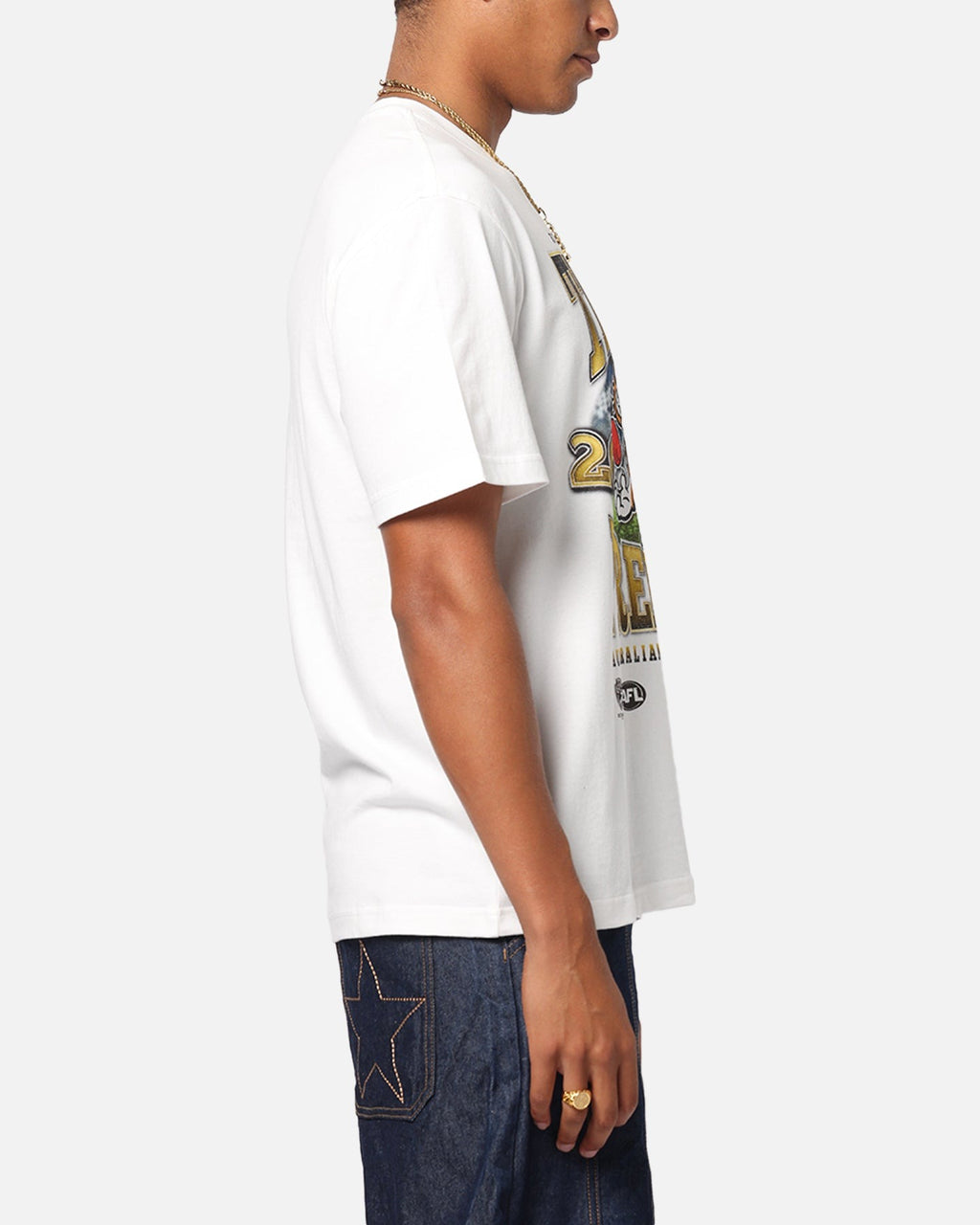 Mitchell & Ness Richmond Tigers Mascot T-Shirt Vintage White