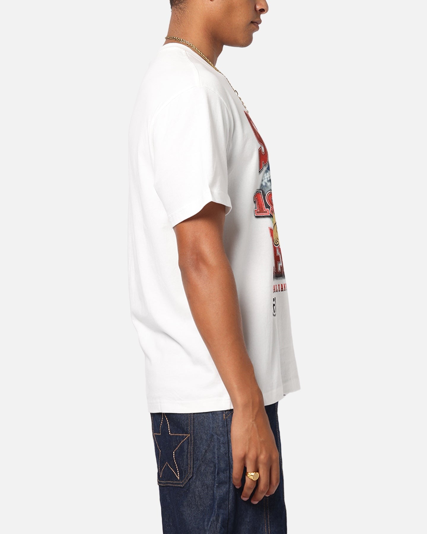 Mitchell & Ness St Kilda Saints Mascot T-Shirt Vintage White