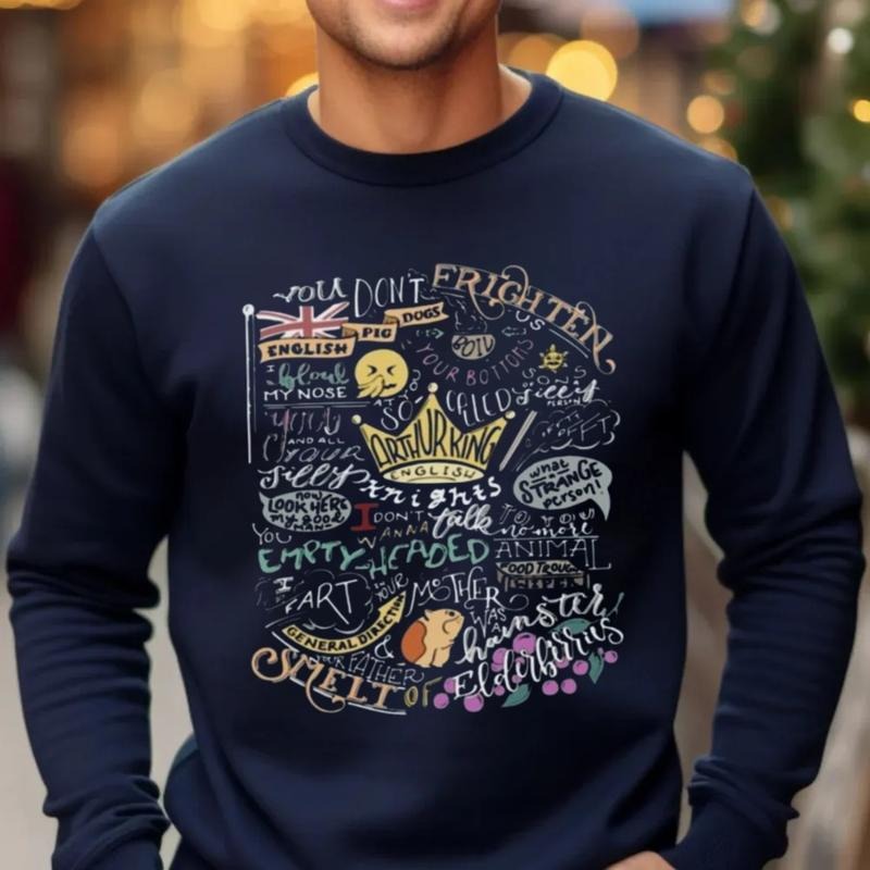 Mon Pytho Quotes Shirt, Monty Python French Castle Sweatshirt Hoodie, Full Sizes, Full Colors, For Women Men, Unisex Sweater Pullover Tee