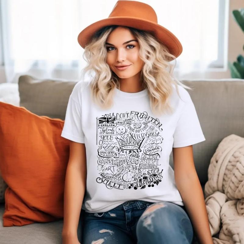 Mon Python Quotes Shirt, Monty Pytho French Castle Insults Essential T Shirt, Unisex Short Sleeve Tee Shirt, Casual Clothing