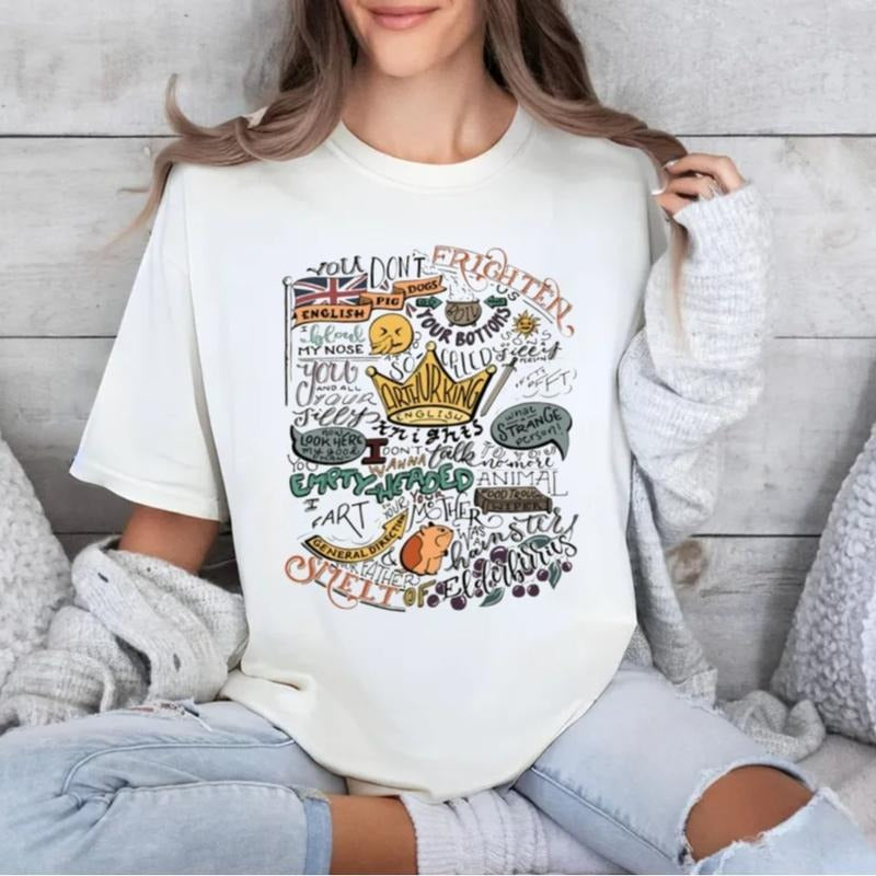 Monty Python French Castle Shirt, Mon Pytho Quotes Shirt, Unisex Short Sleeve Tee Shirt, Casual Clothing