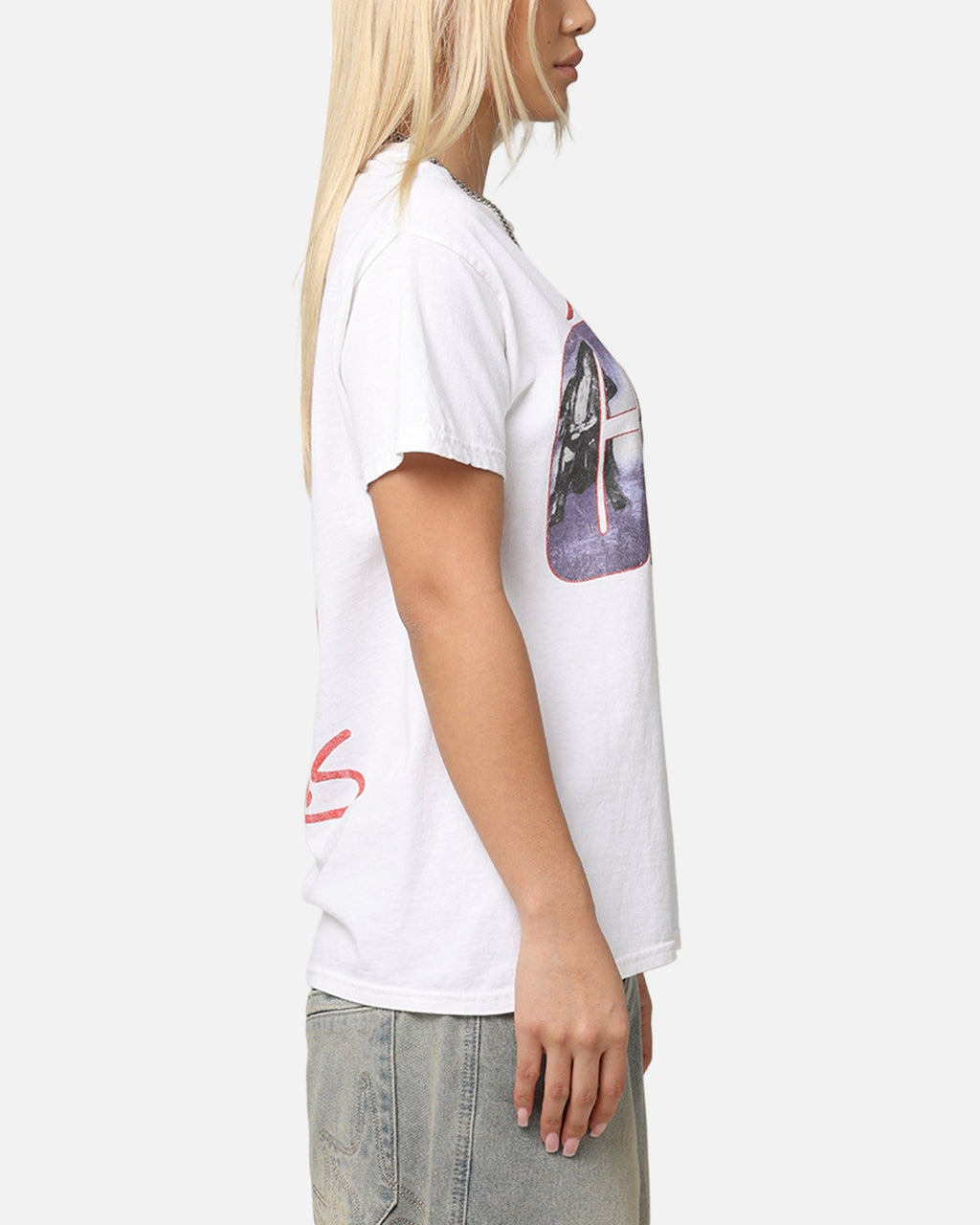 Motley Crue Girls Girls Girls T-Shirt White Vintage Style001