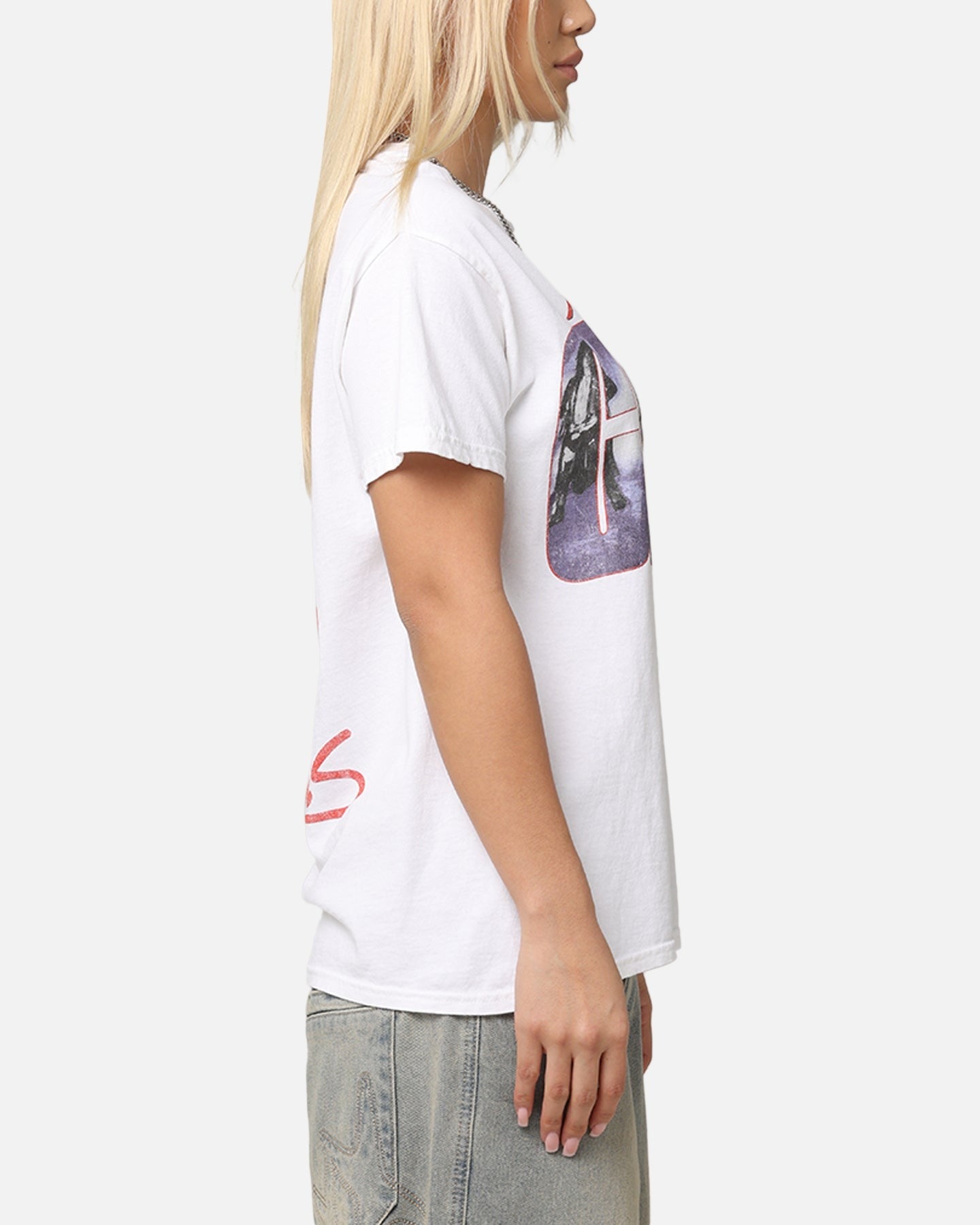 Motley Crue Girls Girls Girls T-Shirt White Vintage Style001