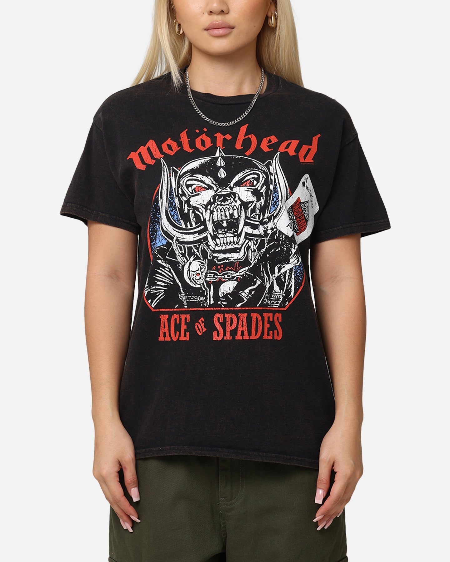 Motorhead Ace In The Hole T-Shirt Black Vintage Style001