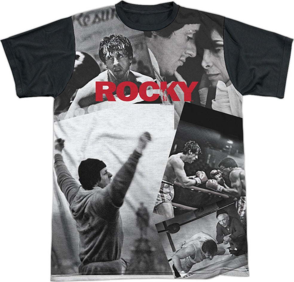 Movie Scene Collage Rocky T-Shirt