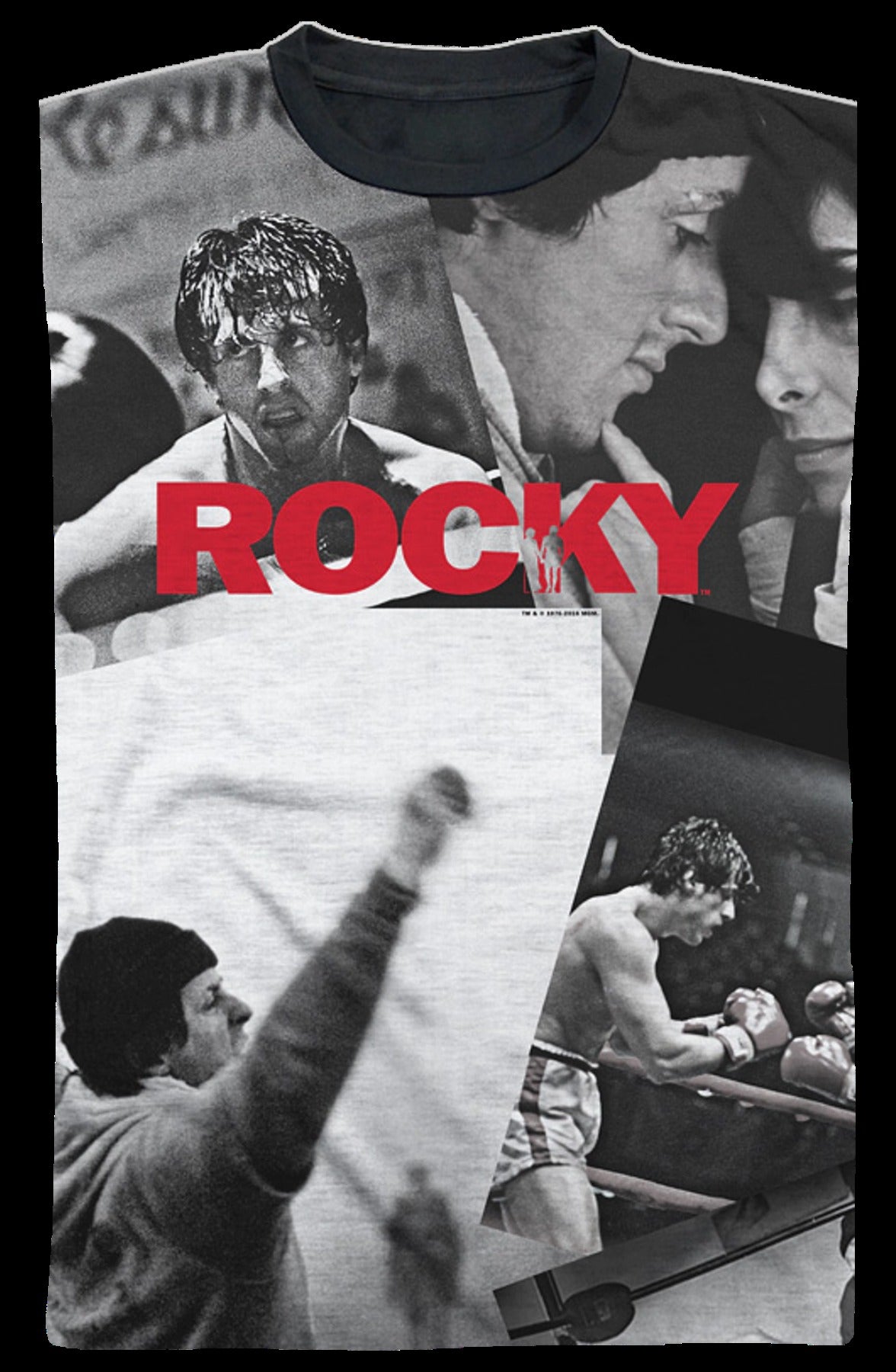 Movie Scene Collage Rocky T-Shirt