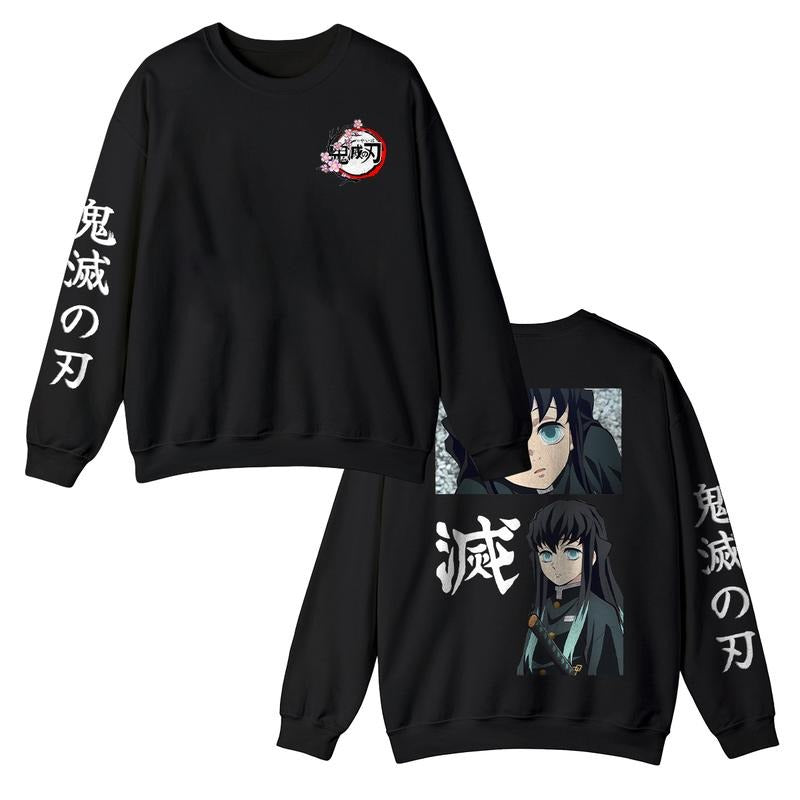 Muichiro Tokito Sweatshirt, Mist Hashira Sweatshirt Hoodie, Demon Slyer Merch, Kitmetsu No Yaiba Outfits, Anime lover sweatshirt hoodie, Gift for him,