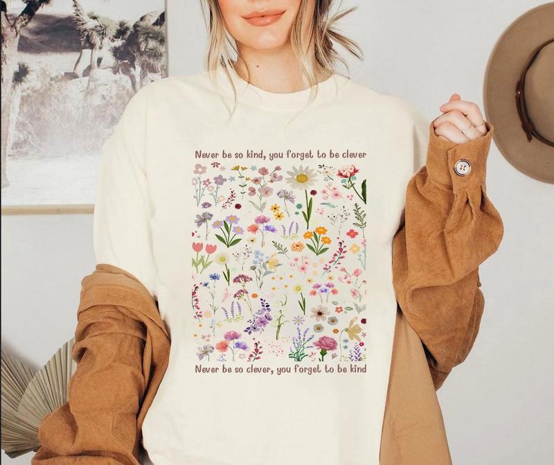 Music Lyric Shirt, Music Sweatshirt, Music Flower Shirt, Music Lover Shirt, Trendy Tee