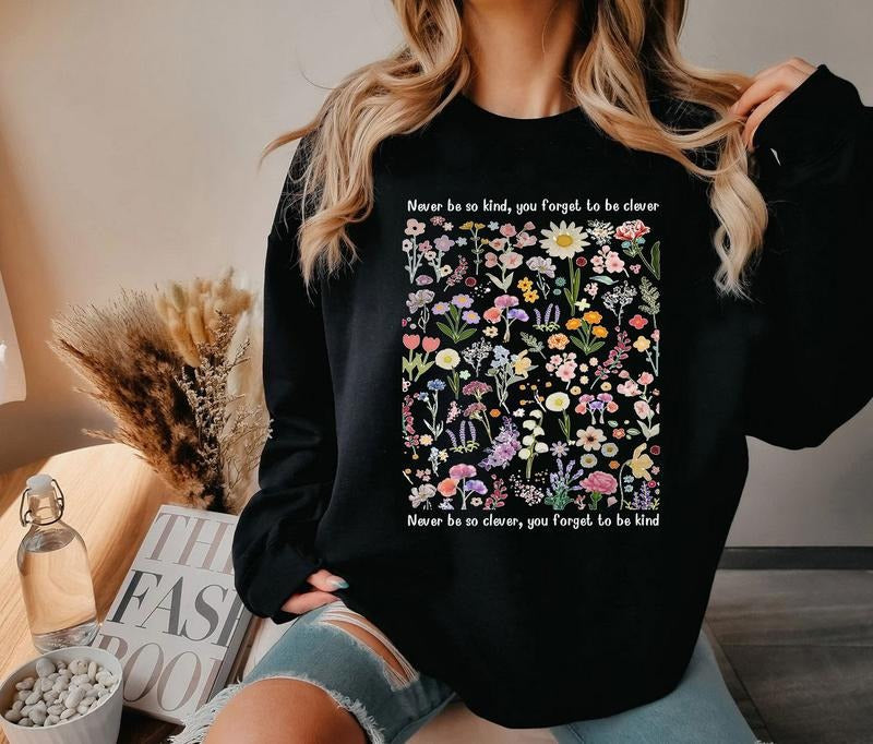 Music Lyric Shirt, Music Sweatshirt, Music Flower Shirt, Music Lover Shirt, Trendy Tee
