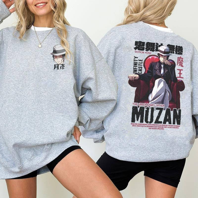 Muzan Kibutsuji Shirt, The Demon King Sweatshirt Hoodie,Demon Slayer t-shirt, Kimetsu no Yaiba Shirt, Anime sweatshirt hoodie, Anime lover t-shirt Men