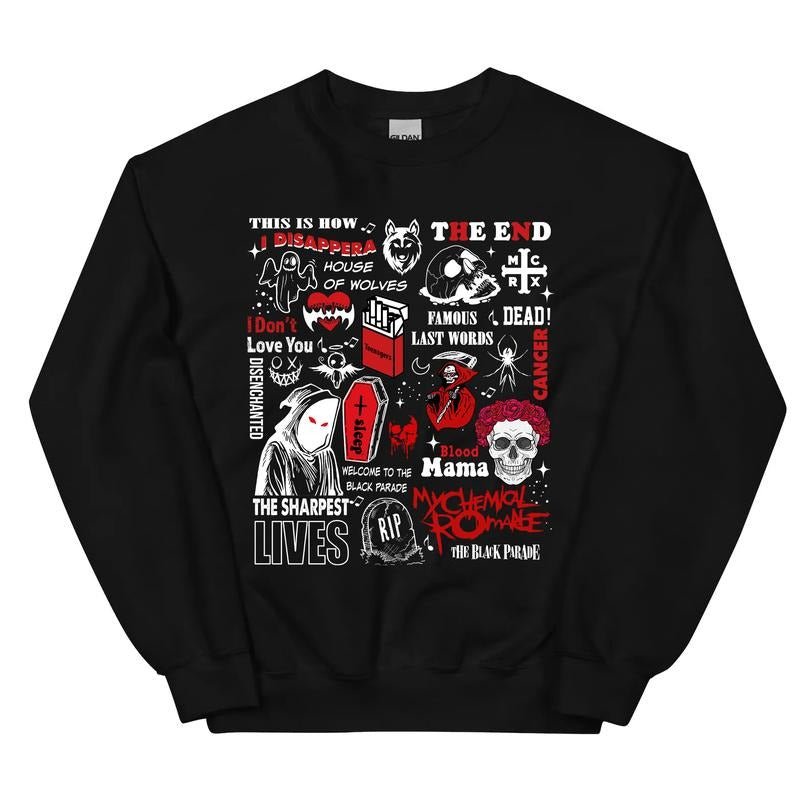 My Chemical Romance MCR Shirt, Rock Band Shirt, MCR Band Merch Tee, 80 90s Music Rock Punk Shirt, Heavy Cotton Shirt For Music Fans style 003